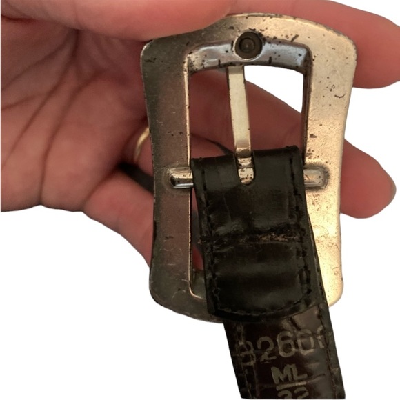 Women’s—Brighton Reversible Black And Brown Belt. Silver Detailing And Buckle. - Picture 6 of 13